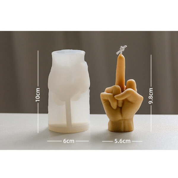 Middle Finger Scented Candle DIY Mold - Image 2