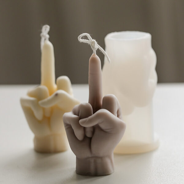 Middle Finger Scented Candle DIY Mold - Image 3