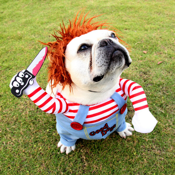 Halloween Pet Costume Pet Dog Funny Clothes Adjustable Dog Cosplay Costume Scary Costume Party Gatherings - Image 9