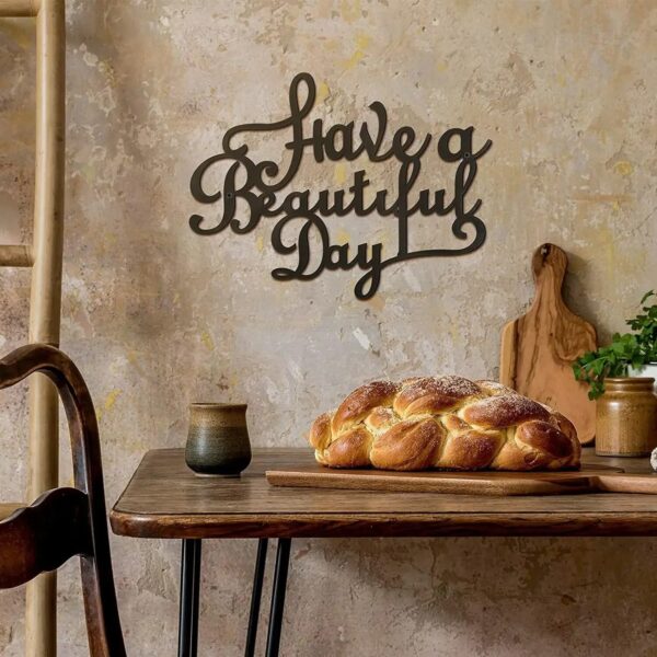 Have A Wonderful Day Decoration Wall Word Hanging Iron Art