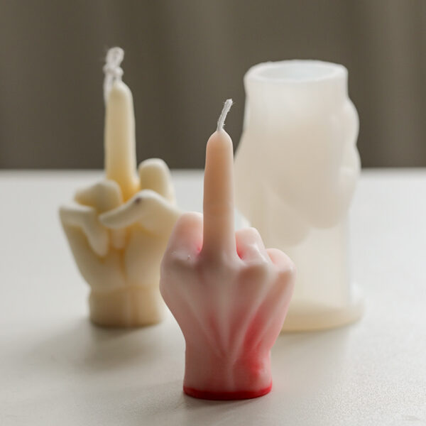 Middle Finger Scented Candle DIY Mold - Image 6