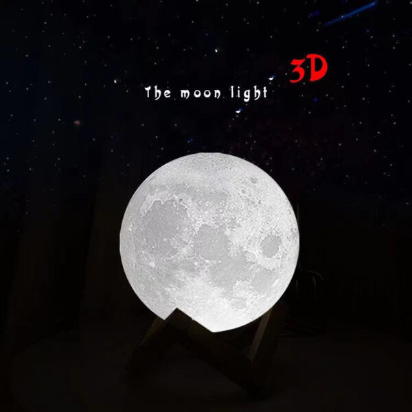 3D Printing Moon Night Table Lamp Chinese Valentine's Day Gift - Image 2